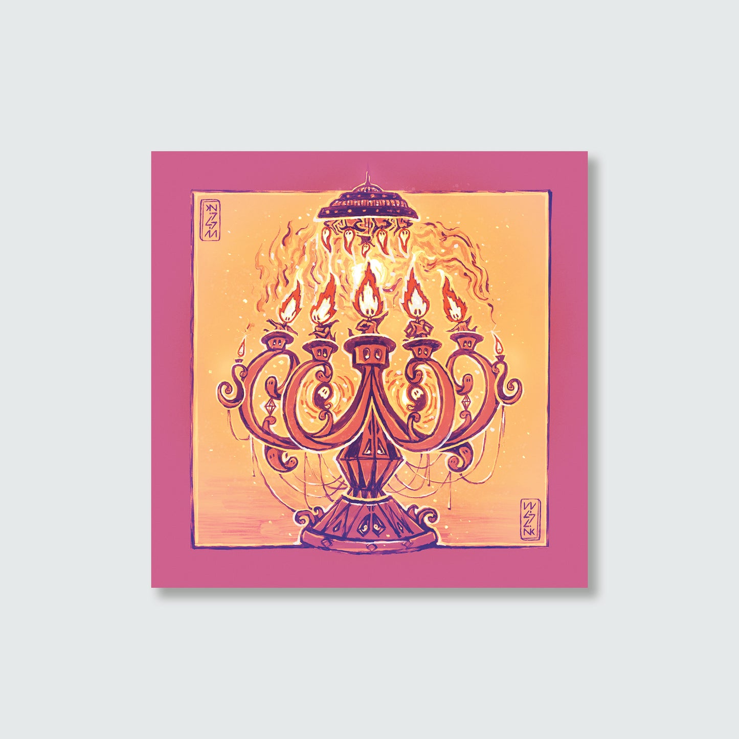 Artprint — Fire 20x20