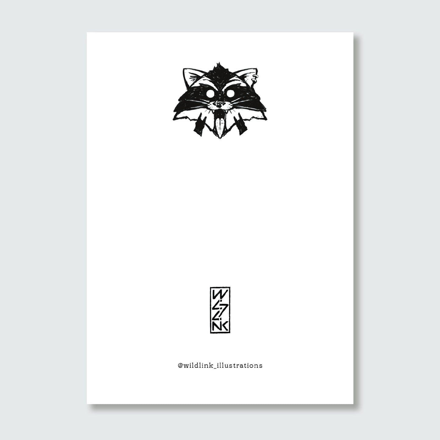 Postcard — Raccoon