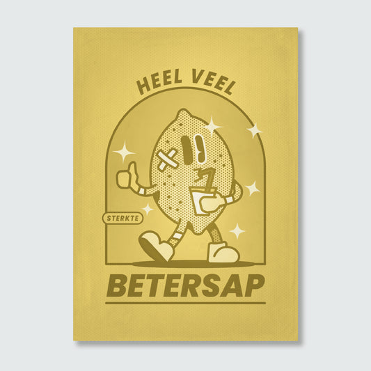 Wenskaart — Veel Betersap