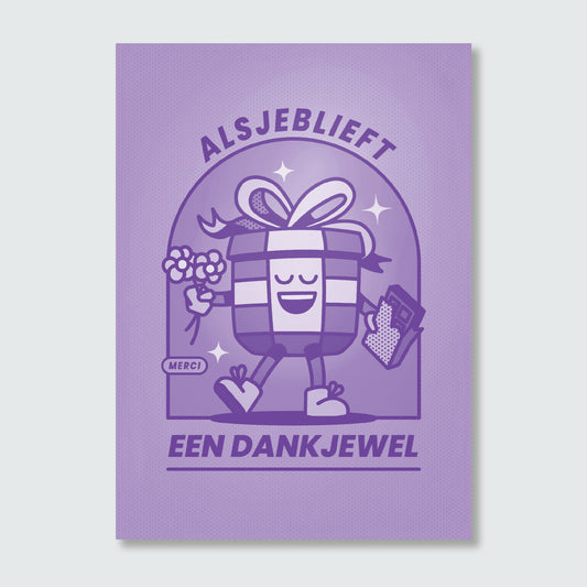 Wenskaart — Alsjeblieft Dankjewel
