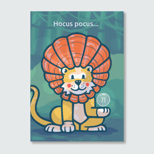 Wenskaart — Hocus pocus...