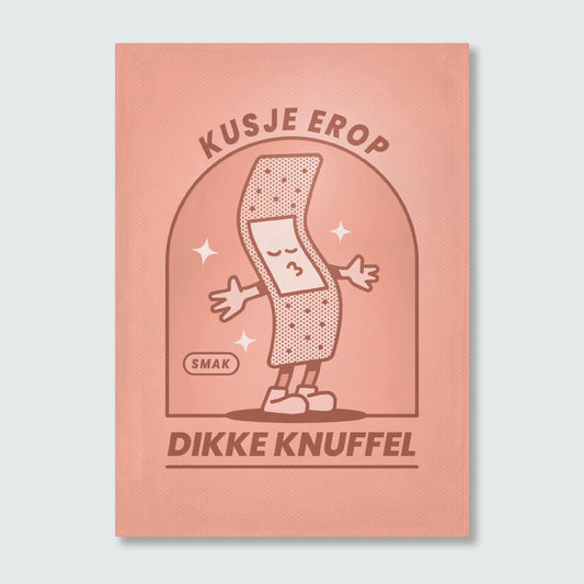 Wenskaart — Kusje Knuffel