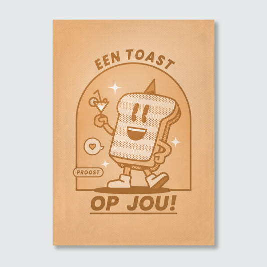 Wenskaart — Toast!