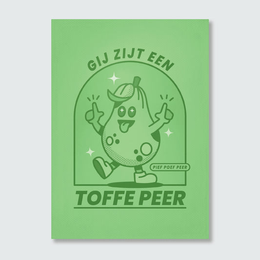 Wenskaart — Toffe Peer